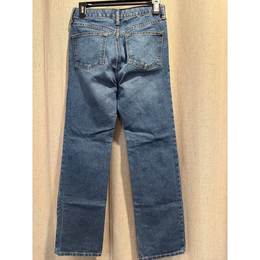 Old Navy Straight Jeans Boys‎ 14 Blue Excellent Built-In Tough Denim